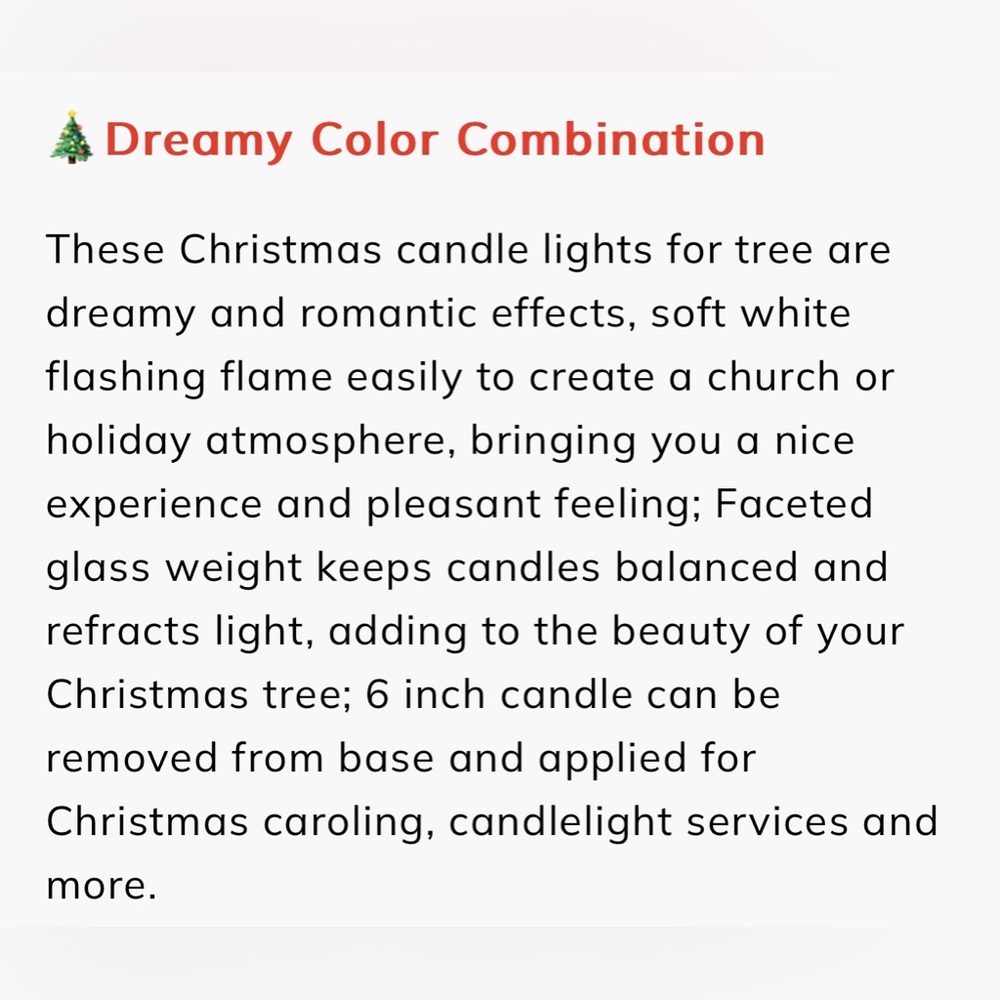 NIB twelve (12) flameless Christmas tree candles with dangling snowflakes ❄️ - Picture 10 of 13